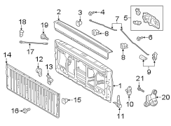 Diagram PICK UP BOX. TAIL GATE. for your 2011 TOYOTA TUNDRA Base Extended Cab Pickup Fleetside 4.0L  RWD