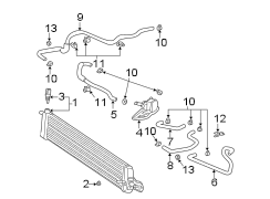 Diagram RADIATOR & COMPONENTS. for your 2023 TOYOTA PRIUS