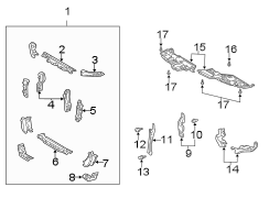 Diagram RADIATOR SUPPORT. for your 2010 TOYOTA CAMRY XLE