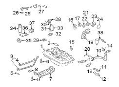 Diagram FUEL SYSTEM COMPONENTS. for your TOYOTA CAMRY