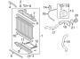 Diagram RADIATOR & COMPONENTS. for your 2011 TOYOTA TUNDRA Base Standard Cab Pickup Fleetside