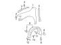 Diagram FENDER & COMPONENTS. for your 2001 TOYOTA ECHO