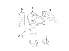 Diagram EXHAUST SYSTEM. MANIFOLD. for your TOYOTA CAMRY