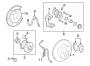 Diagram REAR SUSPENSION. BRAKE COMPONENTS. for your 2013 TOYOTA CAMRY LE Sedan