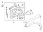 Diagram FENDER. STRUCTURAL COMPONENTS & RAILS. for your 2012 TOYOTA CAMRY