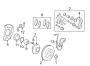 FRONT SUSPENSION. BRAKE COMPONENTS. Diagram