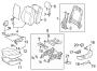 Diagram SEATS & TRACKS. DRIVER SEAT COMPONENTS. for your 2014 TOYOTA CAMRY XLE Sedan