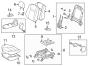 Diagram SEATS & TRACKS. PASSENGER SEAT COMPONENTS. for your TOYOTA FJ CRUISER