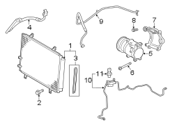 Diagram AIR CONDITIONER & HEATER. COMPRESSOR & LINES. CONDENSER. for your TOYOTA CAMRY