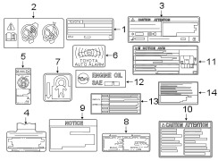 Image of Label, Emission Control. image for your 2018 Toyota Camry   
