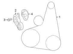 Image of Belt Tensioner Bolt. BOLT, FLANGE. image for your 2008 Toyota 4Runner 4.0L V6 A/T 4WD SR5 Sport Utility 