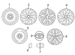 Image of Wheel, alloy. Wheel, Disc. Confirm the. image for your 1997 Toyota Avalon  XL Sedan 