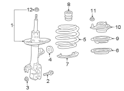 Image of Suspension Strut image for your Toyota