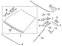 Image of Interior Rear View Mirror Cover Access Cover image for your 2022 Toyota C-HR   