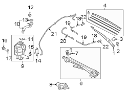 Image of Windshield Wiper Blade (Left, Front) image for your 2003 Toyota Tacoma   