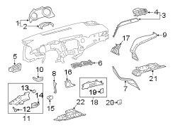 Image of Instrument Panel Molding (Upper) image for your 2006 Toyota Prius   