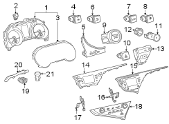 Image of Cabin Air Temperature Sensor Aspirator Tube image for your 2008 Toyota Camry 2.4L M/T LE SEDAN 