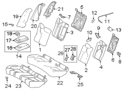 Image of Armrest Assembly, Seat. (Rear) image for your 2022 Toyota Camry   