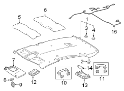 Image of HARNESS. WIRE, ROOF. image for your 2020 Toyota Corolla   