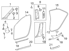 Image of Door Sill Plate (Rear) image for your 2014 Toyota Avalon   