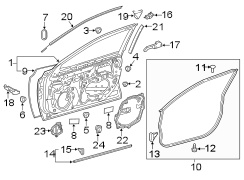 Image of Door Shell (Front) image for your 2006 Toyota RAV4   