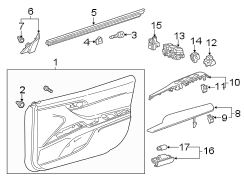 Image of Door Interior Trim Panel (Front) image for your 2018 Toyota Prius   