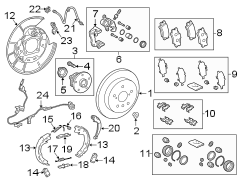 Image of Brake Hydraulic Line Bracket (Lower) image for your 2022 Toyota Prius Prime   