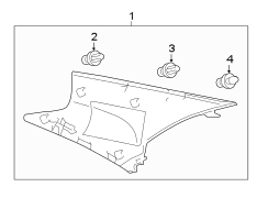 Diagram QUARTER PANEL. INTERIOR TRIM. for your TOYOTA