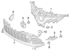 Image of Grille (Upper) image for your 2013 Toyota Prius Plug-In   