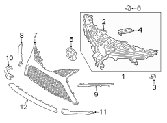 Image of Grille (Lower) image for your 2012 Toyota Prius Plug-In   