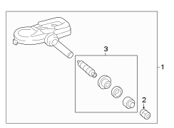 Image of Tire Pressure Monitoring System (TPMS) Sensor image for your 2018 Toyota Corolla   