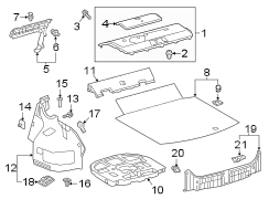 Image of Trunk Trim Panel (Rear) image for your Toyota Camry  