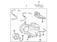 AIR CONDITIONER & HEATER. EVAPORATOR COMPONENTS. Diagram