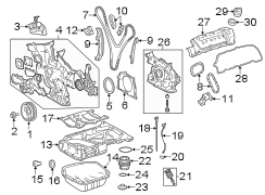 Diagram ENGINE / TRANSAXLE. ENGINE PARTS. for your 2021 TOYOTA