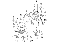 Diagram SEATS & TRACKS. REAR SEAT COMPONENTS. for your 2004 TOYOTA SIENNA WAGON, 5-DOOR, XLE 3300CC 24-VALVE DOHC EFI, AUTOMATIC