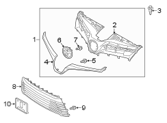 Image of Grille (Upper, Lower) image for your 2013 Toyota Prius Plug-In   