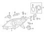 Diagram FRONT LAMPS. HEADLAMP COMPONENTS. for your TOYOTA