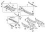 Diagram #1. #2. front cowl panel. lower. passenger side. rear cowl panel. to pillar. upper. for your 2012 TOYOTA HIGHLANDER