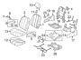 Diagram SEATS & TRACKS. SECOND ROW SEATS. for your 1976 TOYOTA