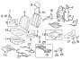 Diagram SEATS & TRACKS. SECOND ROW SEATS. for your 2003 TOYOTA