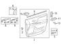 Diagram FRONT DOOR. INTERIOR TRIM. for your 2015 TOYOTA Prius Plug-In