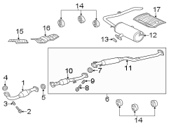 Image of Catalytic Converter image for your 2016 Toyota Highlander   