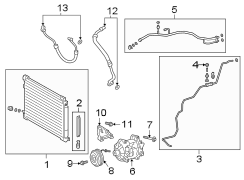 Image of A/C Condenser image for your 2023 Toyota Camry   