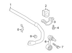 Diagram Rear suspension. Stabilizer bar & components. for your TOYOTA AVALON