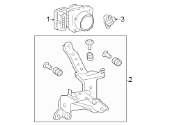 Image of ABS Hydraulic Assembly image for your 2011 Toyota Corolla   