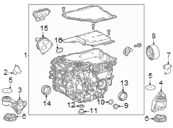 Image of Seal. (Upper). A component which. image for your 2005 Toyota Tacoma 4.0L V6 A/T 4WD Base Extended Cab Pickup Fleetside 