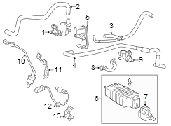 Image of Oxygen Sensor Bracket (Front, Rear, Upper) image for your 2014 Toyota Tacoma  Base Extended Cab Pickup Fleetside 