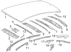 Image of Roof Side Rail image for your Toyota Crown  