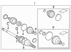 Image of CV Axle Assembly (Rear) image for your 2002 Toyota 4Runner  SR5 Sport Utility 