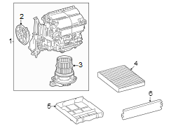 Diagram Air conditioner & heater. Blower motor & fan. for your 2020 TOYOTA LAND CRUISER